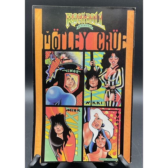 Vtg Rock N Roll Comics Motley Crue #4 Unauthorized Biog MAY 1990 Revolutionary - Picture 2 of 5